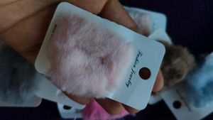 Fluffy Hair Clip 3 Pc