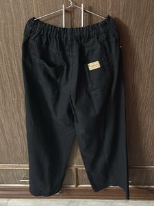 Black Culottes - Wide Leg Cropped Pants