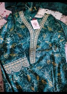 New Women Kurta Plazo Patiyala Set Suit