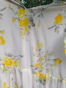 Floral Print Ruffle Dress