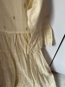 New Gold Weaved Kurta Set