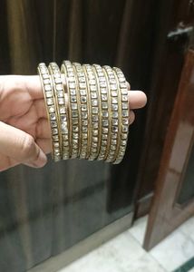 Bangles Set and velvet churi
