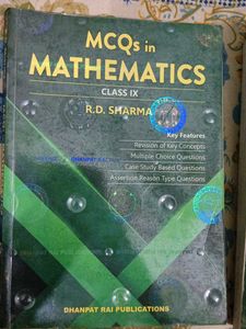 R.D. Sharma Mathematics Class IX (MCQs And Math)