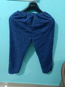 Cute Denim Jeans with Teddy Bear