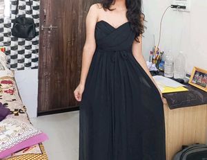 Black Chiffon Gown