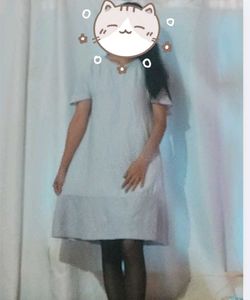 Bluish Grey Korean Unused Dress