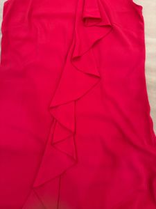 Chic Red Ruffle Dress