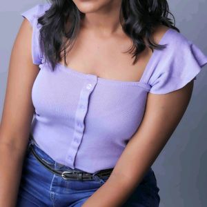 A Beautifull Lavender Crop Top