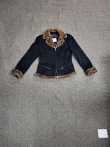 Vintage Faux Fur Trim Jacket
