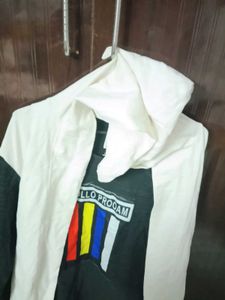 Trendy Graphic Tee with Shrug