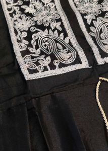 Black Embroidered Kurta Dress