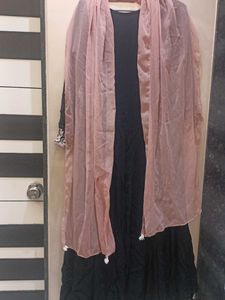 full flare Kali gown with work choli