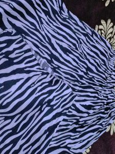 zebra stripe wide leg plazzo