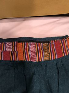 Dark Green Boho Pants