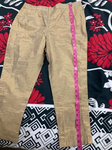 Golden Shimmer Pant, Botique Stitched. New Brand , Size Issue So Didn’t Wore Even Once