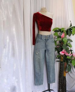 Only High Rise Distressed Jeans