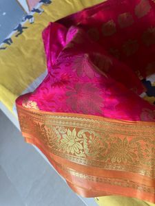 Pink Double Shade Saree