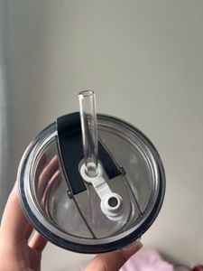 Glass Mug With Straw