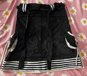 Black And White Mini Skirt