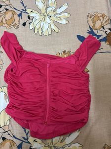 Pink Ruched Top