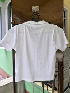 Casual Reqular Sleeves Solid Women White Top