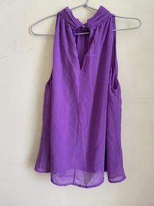 Halter Purple Top