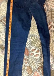 High Waist Blue Denim