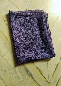 SAANCHI ENTERPRISE Grey Rayon Printed Scarf