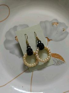 🆕 Pearl Hoop Earrings