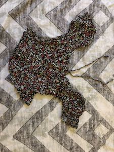 Beautiful Floral Waist Fitted Top- Size-30-34
