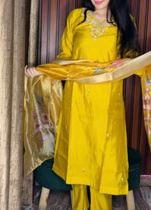 Embroidered heavy Kurta Set