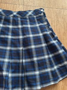 H&amp;M Blue Pleated Skirt