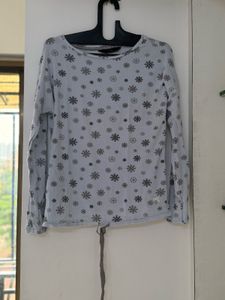 Stylish Blue Printed Top