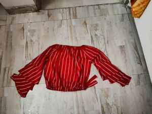Striped Off-Shoulder Top