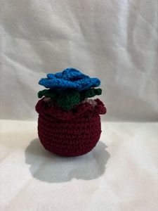 Crochet Flowers With Pot Only On 599/-
