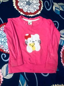 Combo Of Cotton Sweat T Shirts For 4 Year Baby Gir