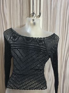 Crochet Long Sleeve Top