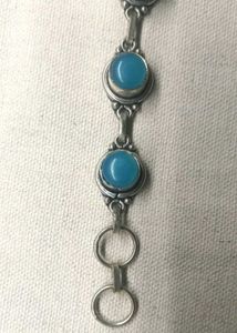 CHALCEDONY GEMSTONE BRACELET.