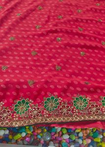 Work Saree With Blouse