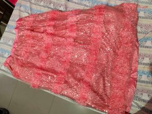 Peach Embellished Lehnga Choli