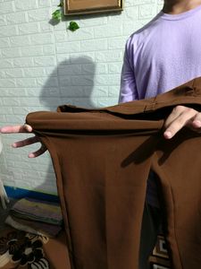 A Brown Straight Jeans