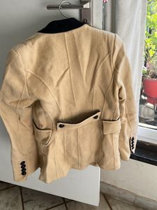 Classy Elegant Beige Overcoat Blazer