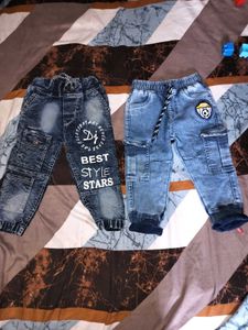 Babyhug Toddler Jeans Combo Size: 1.5 Years To 2.5