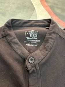 Black Button-Down Shirt