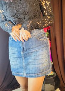 Mini Denim Skirt