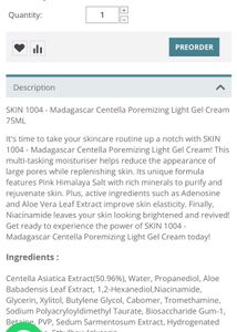 Skin1004 Poremizing Light Gel Cream