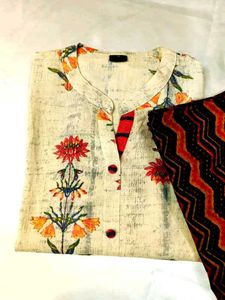 Floral Print Kurta Set