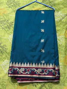 Elegant Teal Saree