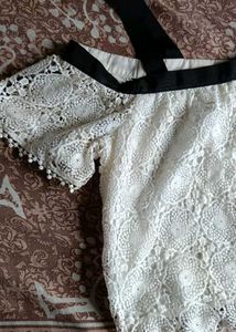 Lace Off Shoulder Top