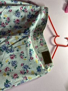 Floral Print Jeans..!
